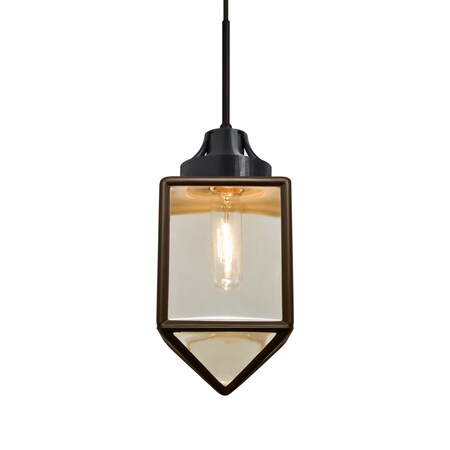 Bravo Cord Pendant, Bronze/Gold Bubble, Black Finish, 1x60W Incandescent